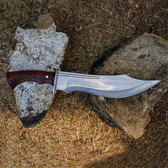 Ancient Fixed Blade Bowie Knife with Leather Sheath