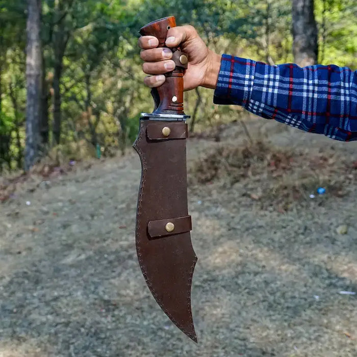 Ancient Fixed Blade Bowie Knife with Leather Sheath